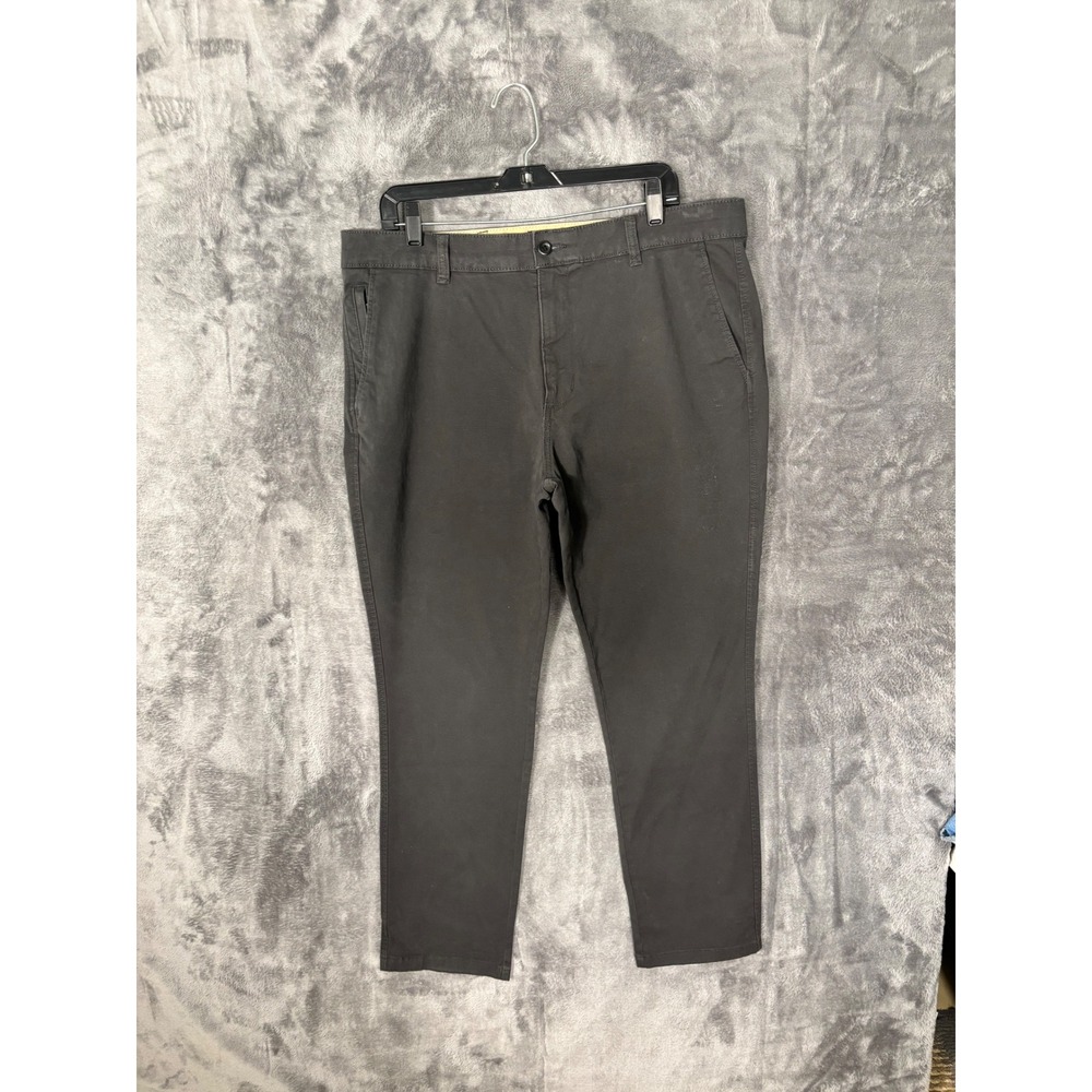 Dockers Mens Smart 360 Flex Ultimate Chino Pants Dark Gray Charcoal Straight Leg